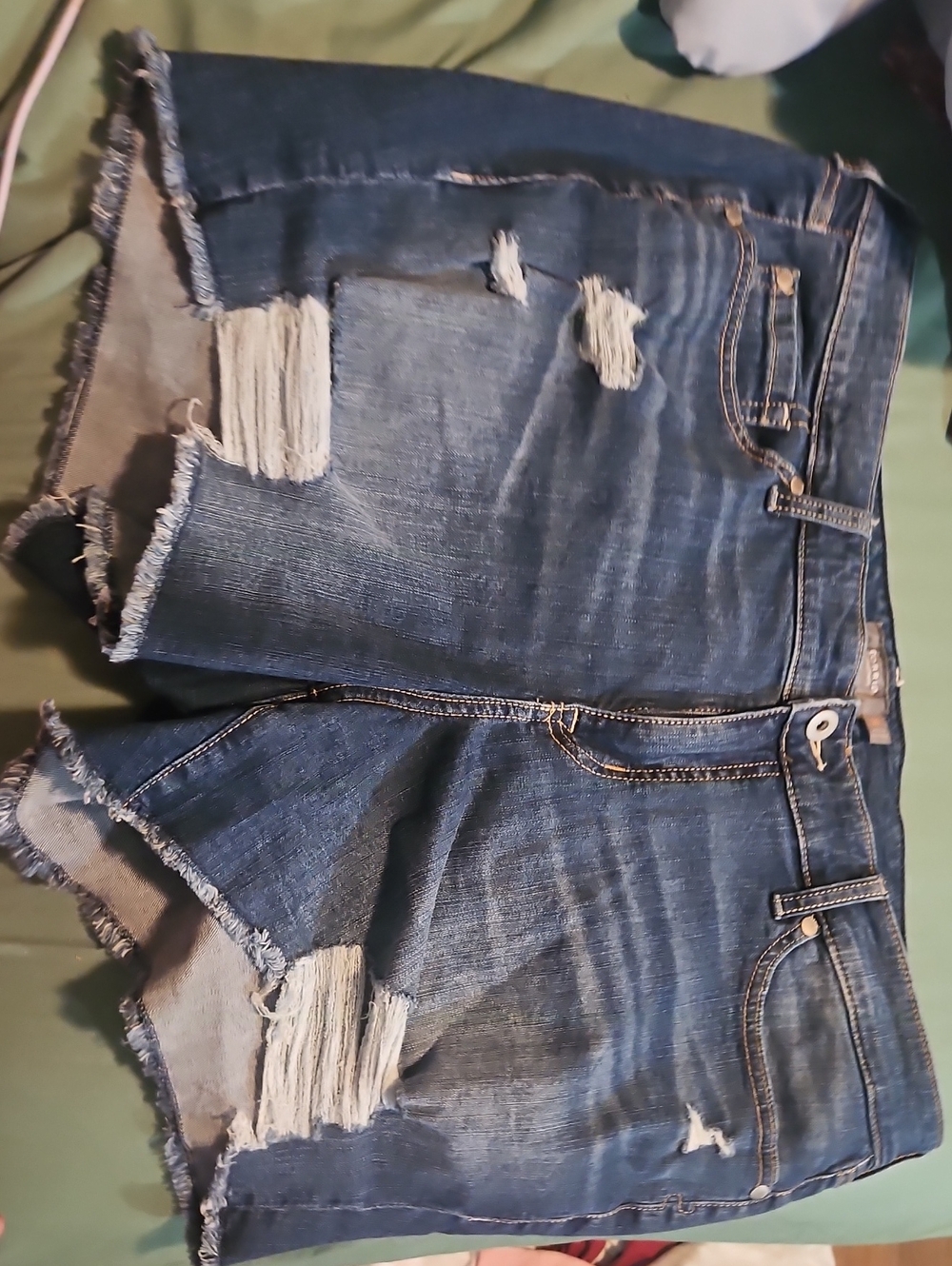 Torrid Women's Distressed Blue Denim Shorts - Size 20